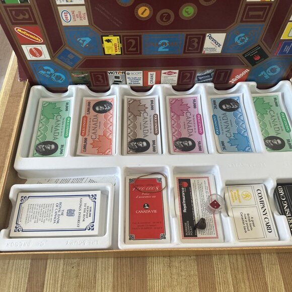 Vintage Poleconomy Board Game Rare Waddingtons Finance Game Of Canada Complete - Picture 5 of 9